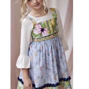 Matilda Jane Wonderful Parade elephant print apron dress Size 4